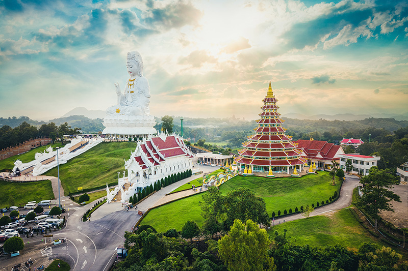 ที่เที่ยวเดือนสิงหาคม 2568 วัดห้วยปลากั้ง จังหวัดเชียงราย