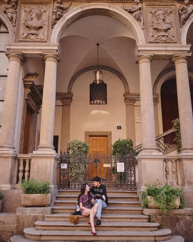 ใหม่ ดาวิกา - เต๋อ ฉันทวิชช์ สวีตหวานกลางมิลาน อิตาลี 