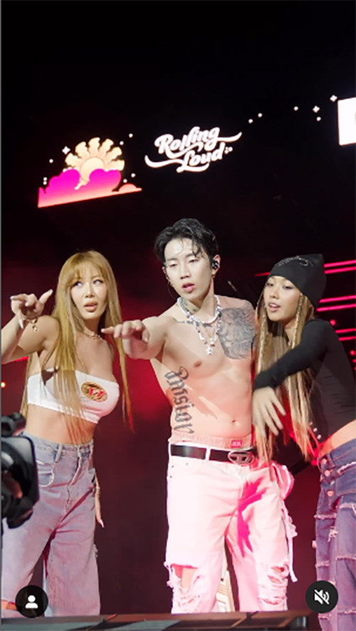 ลลิ ปังได้อีกร่วมแจม เจย์ ปาร์ค เจสซี่ ตัวพ่อตัวแม่ฮิปฮอปเกาหลี บนเวที Rolling Loud