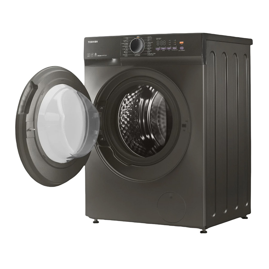 TOSHIBA เครื่องซักผ้า-อบผ้าฝาหน้า 10.5/7 กก. รุ่น TWD-T21BU115UWT(HH)