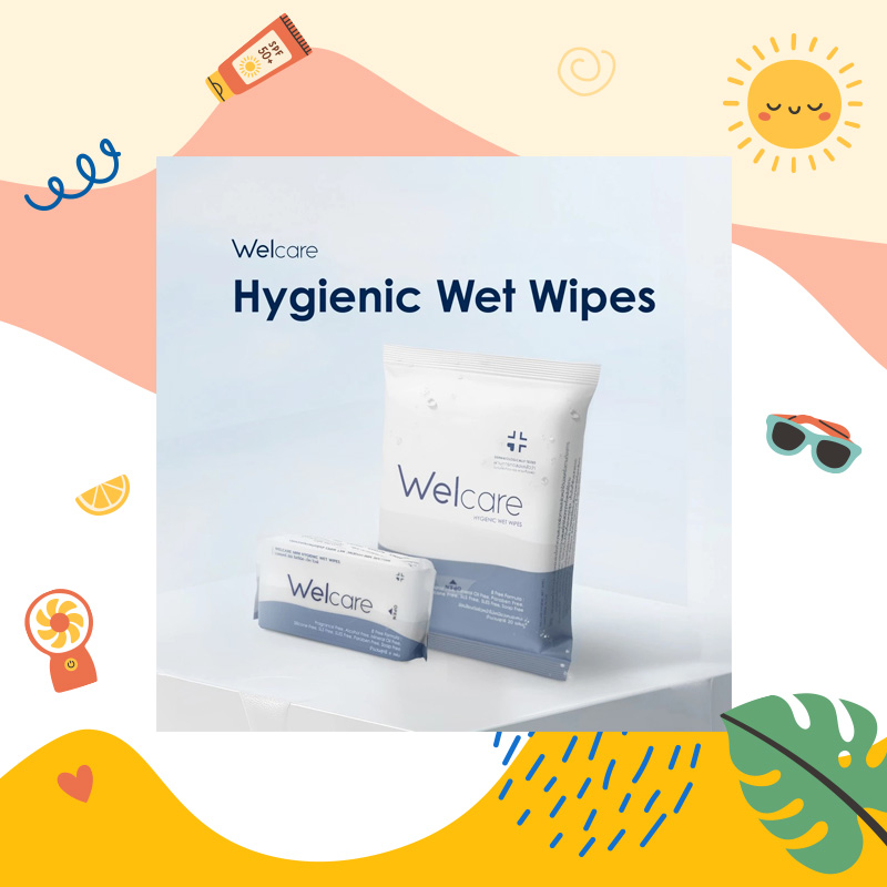 Welcare Mini Hygienic Wet Wipes สินค้าหน้าร้อน แนะนำไอเทมหน้าร้อน ช้อปปิ้งออนไลน์
