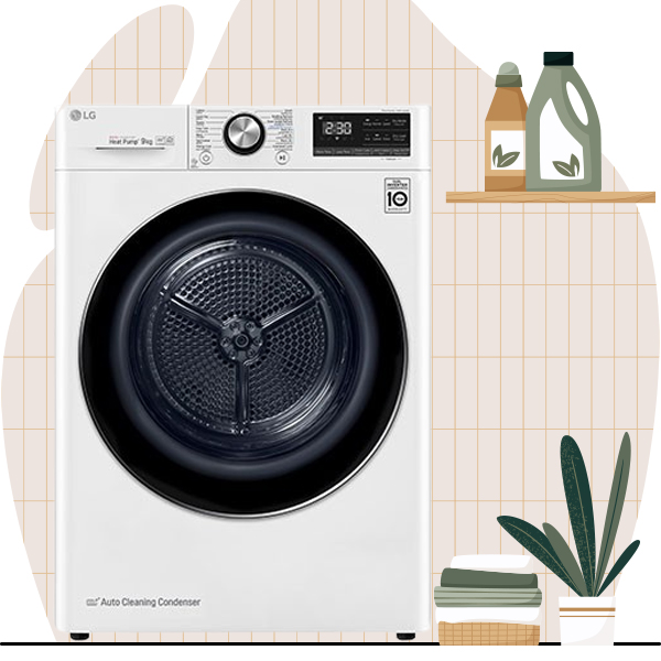 เครื่องอบผ้า LG รุ่น RV09VHP4W1