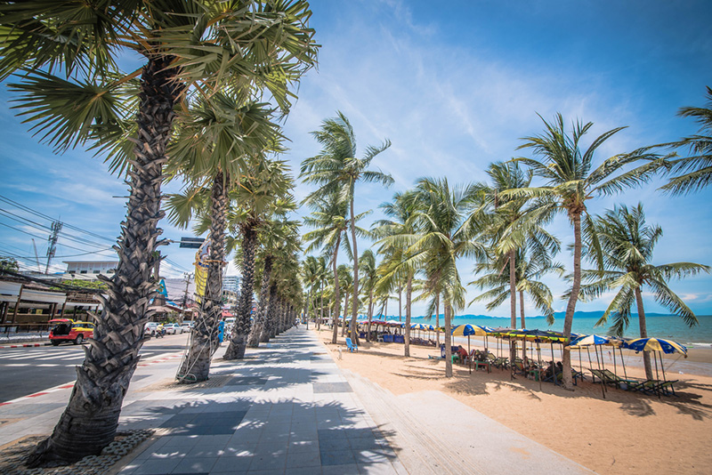 หาดจอมเทียน จังหวัดชลบุรี