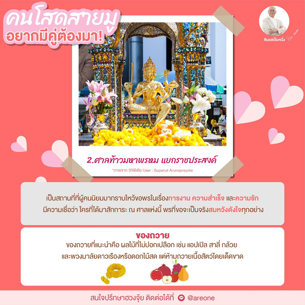 ขอพรความรัก ศาลท้าวมหาพรหม