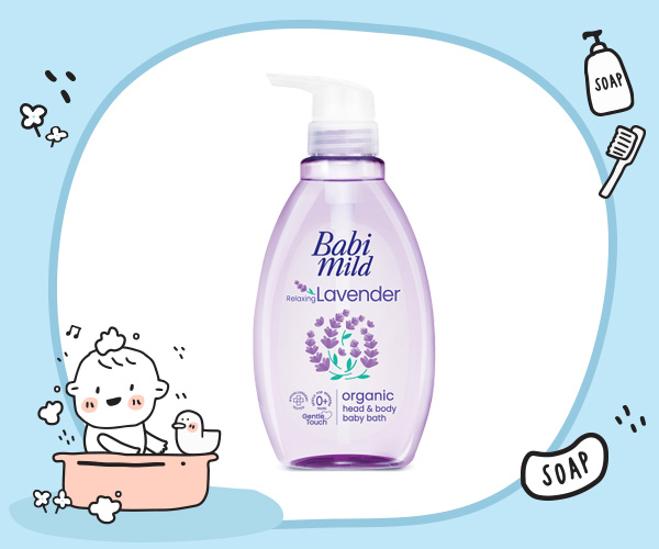Babimild Relaxing Lavender Organic Head & Body Baby Bath