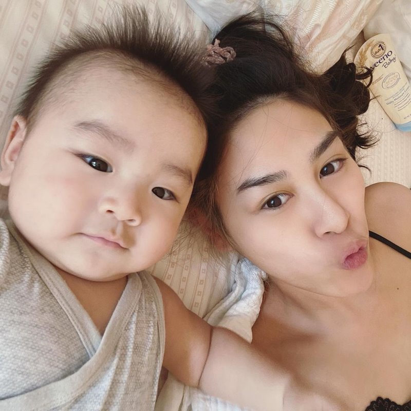 น้ำตาล ณัชชา กับลูก