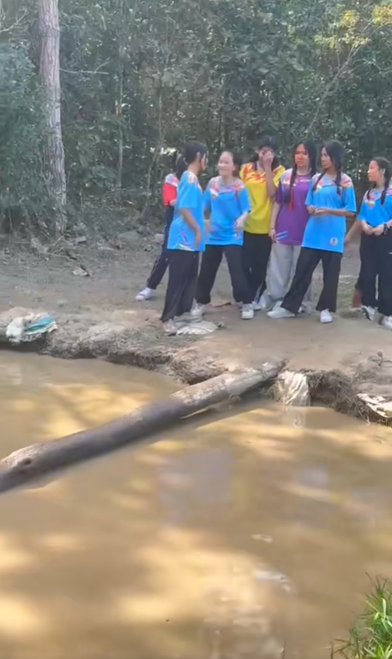 ข้ามท่อนไม้