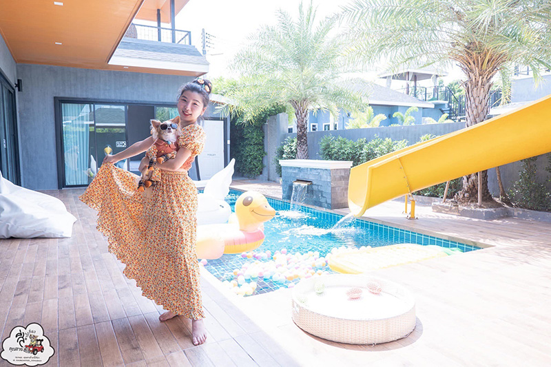 Orange Pool Villa