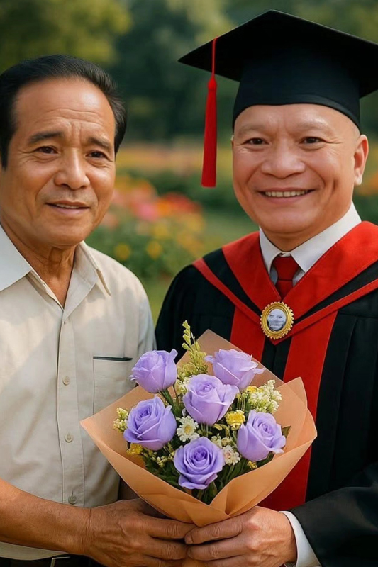 เอ็ม บุษราคัม ลูกสาวหม่ำ จ๊กมก ขอชาวเน็ตสานฝันพ่อถ่ายรูปกับปู่