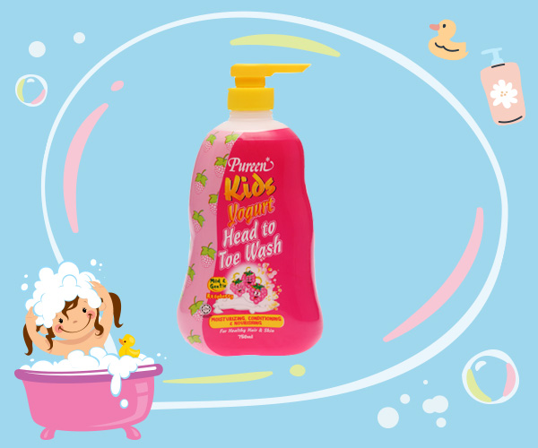 Pureen Kids Yogurt Head to Toe Wash ยาสระผมเด็ก