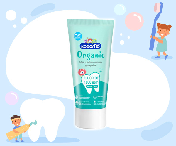 Kodomo Organic Baby Toothpaste Fluoride Formula