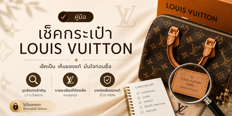 เช็กกระเป๋า Louis Vuitton แท้ปลอม