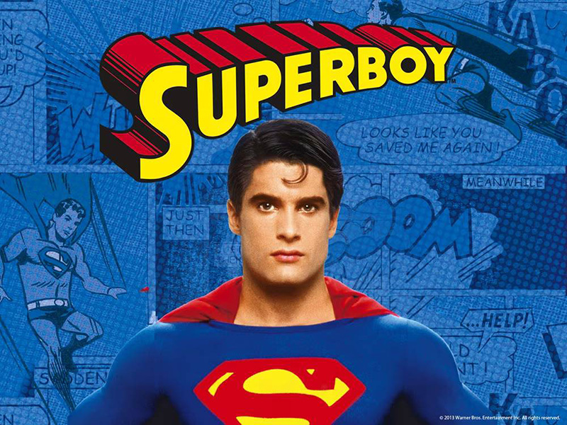 ภาพ Gerard Christopher ขณะสวมชุด Superman ในซีรีส์ Superboy