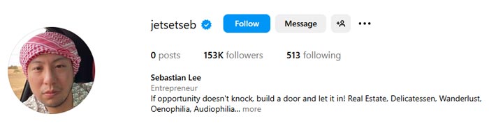 เซบาสเตียน สามี ดิว อริสรา ลบรูปเกลี้ยงไอจี