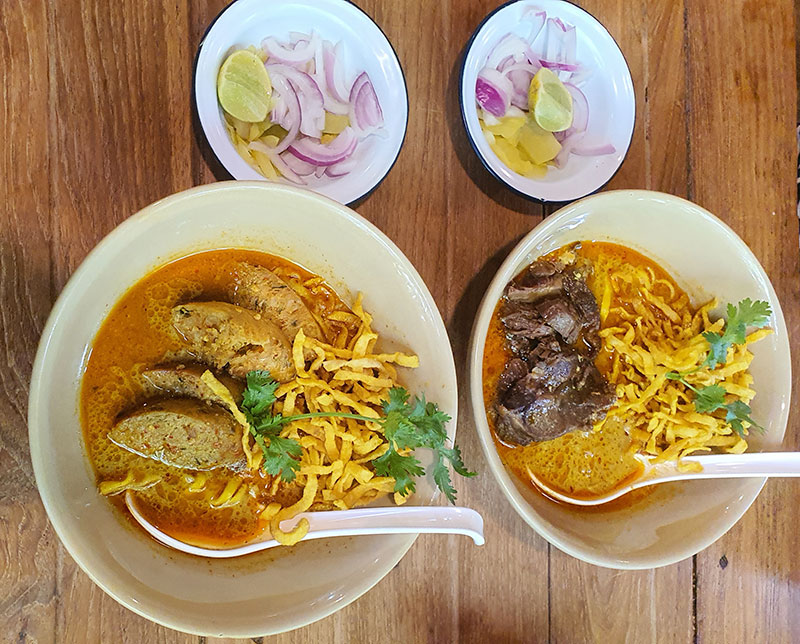 เมนูข้าวซอย ร้านข้าวซอยนิมมาน เชียงใหม่