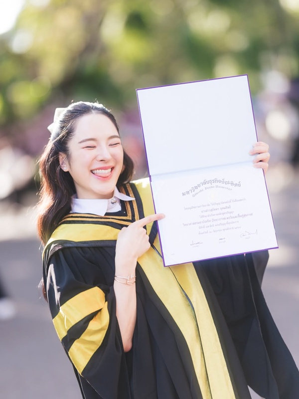 ปันปัน สุทัตตา จบปริญญาโท 