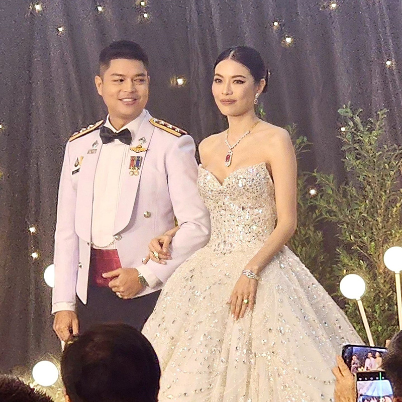 งานแต่ง หงษ์หยก ควงแฟนหนุ่ม ไปท์