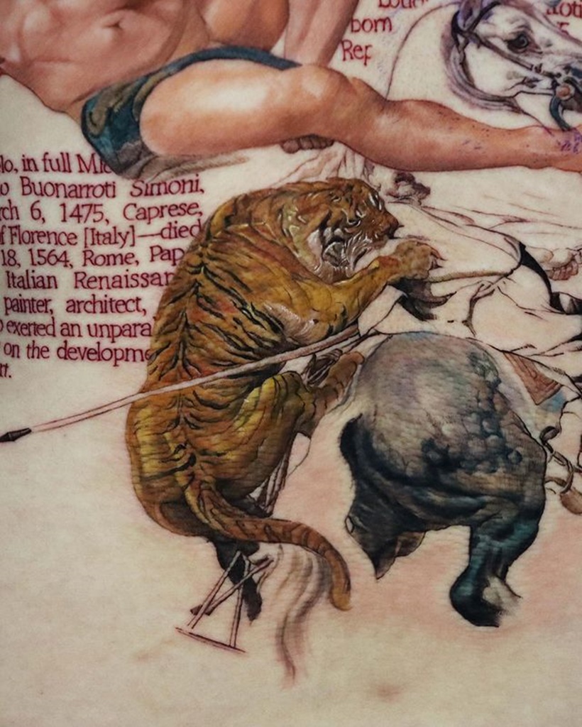 ภาพรอยสักสี