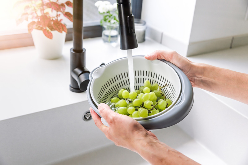 วิธีล้างองุ่น