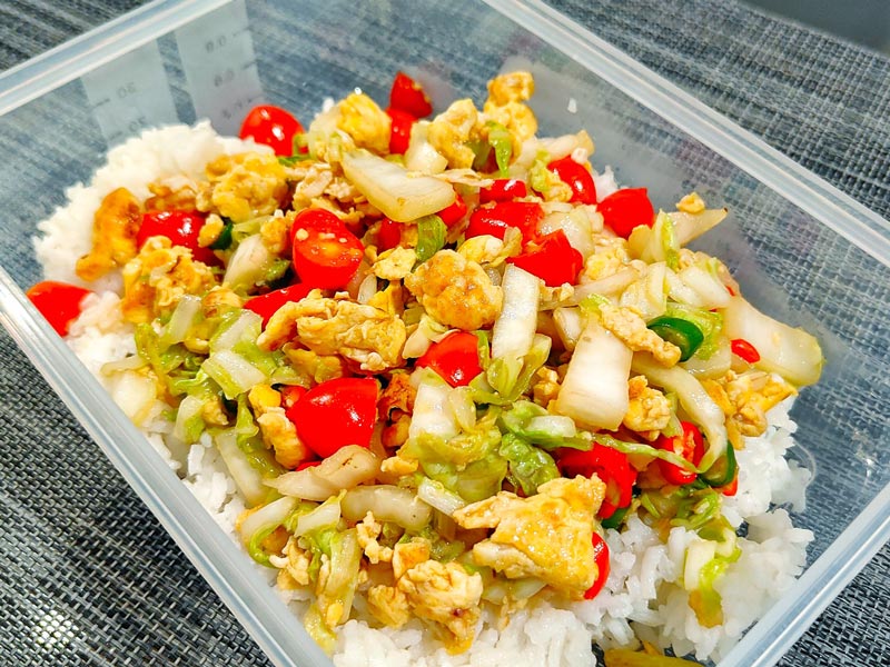 วิธีทำผักกาดขาวผัดไข่