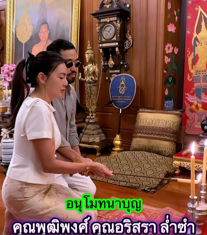 ดิว อริสรา ทำบุญกับวู้ดดี้