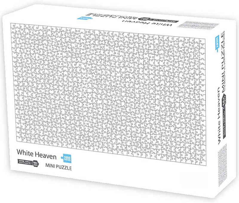 จิ๊กซอว์สีขาว 1,000 ชิ้น