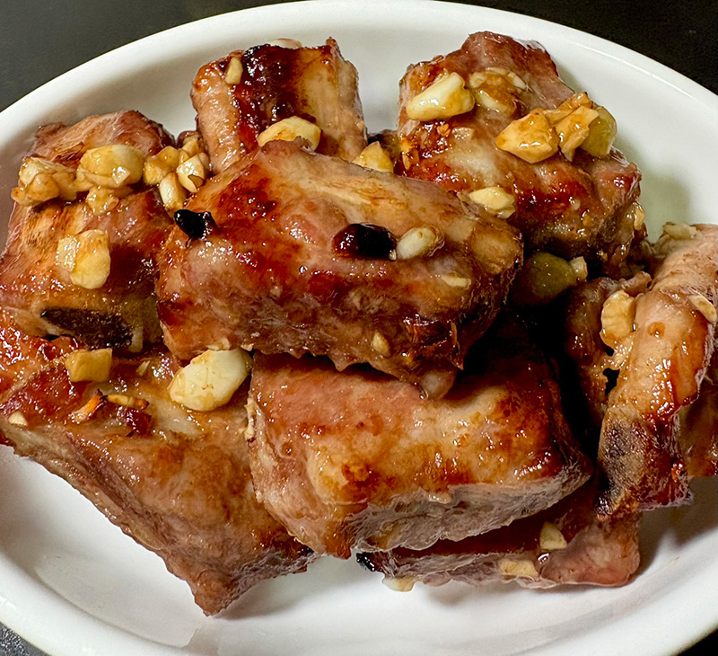 ซี่โครงหมูอบน้ำผึ้ง ด้วยหม้อทอดไร้น้ำมัน สูตรอาหาร เมนูหม้อทอด อาหารไทย