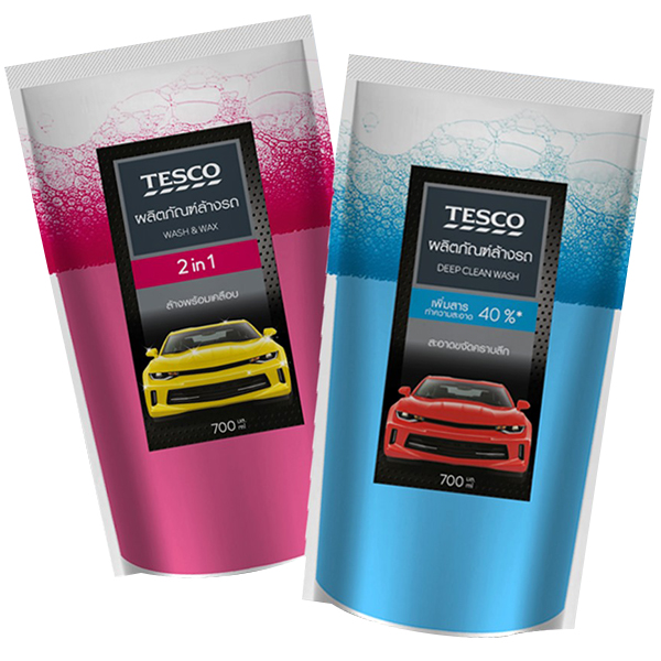 น้ำยาล้างรถ Tesco Wash & Wax / Deep Clean Wash