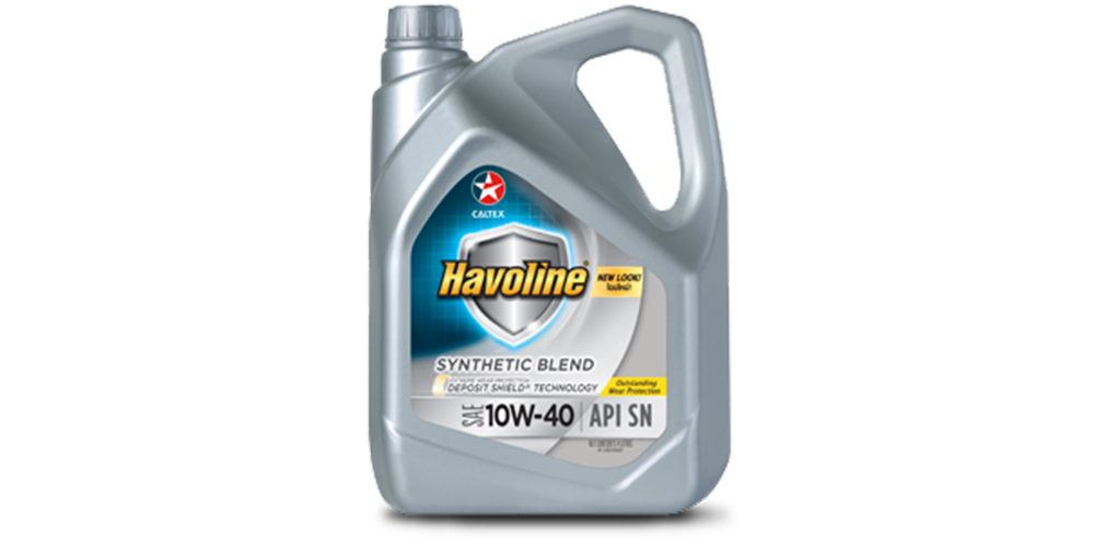 น้ำมันเครื่องเบนซิน CALTEX Havoline Synthetic Blend