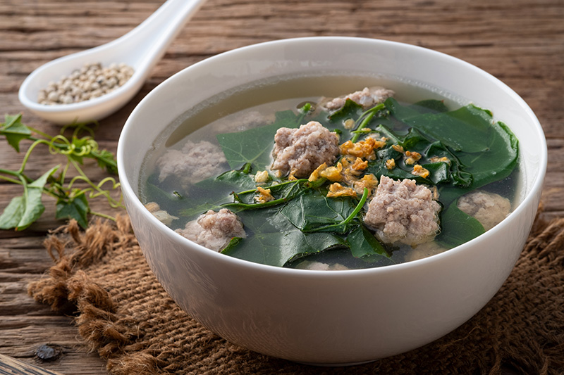 แกงจืดตำลึง เมนูแก้ร้อนใน สูตรอาหาร