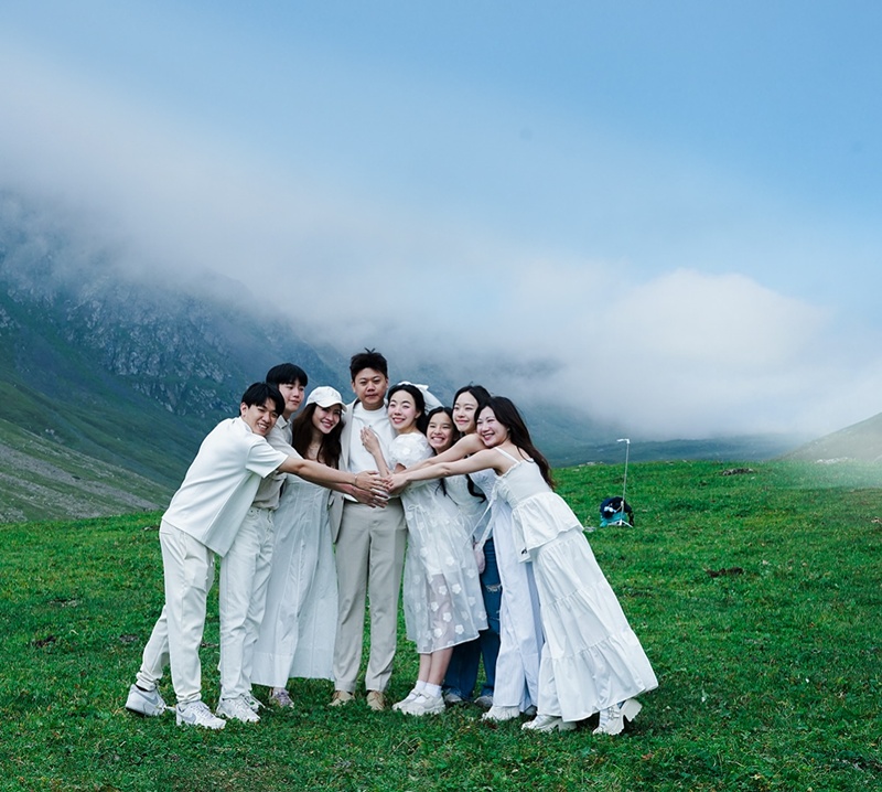 ลูกน้ำ เพ็ญพิชชา พี่สาว นนกุล ชานน ถ่ายพรีเวดดิ้ง