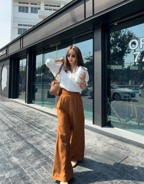 จ๋า ณัฐฐาวีรนุช แฟชั่น smart casual