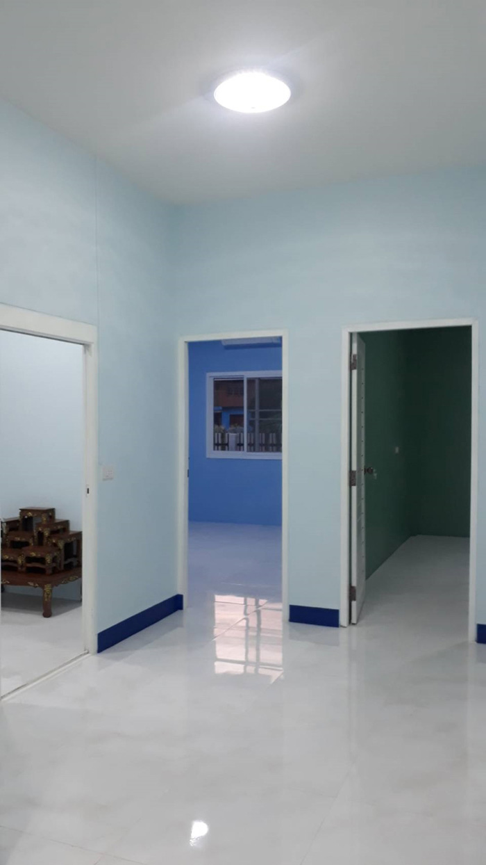 สร้างบ้านชั้นเดียว 2 ห้องนอน 1 ห้องน้ำ