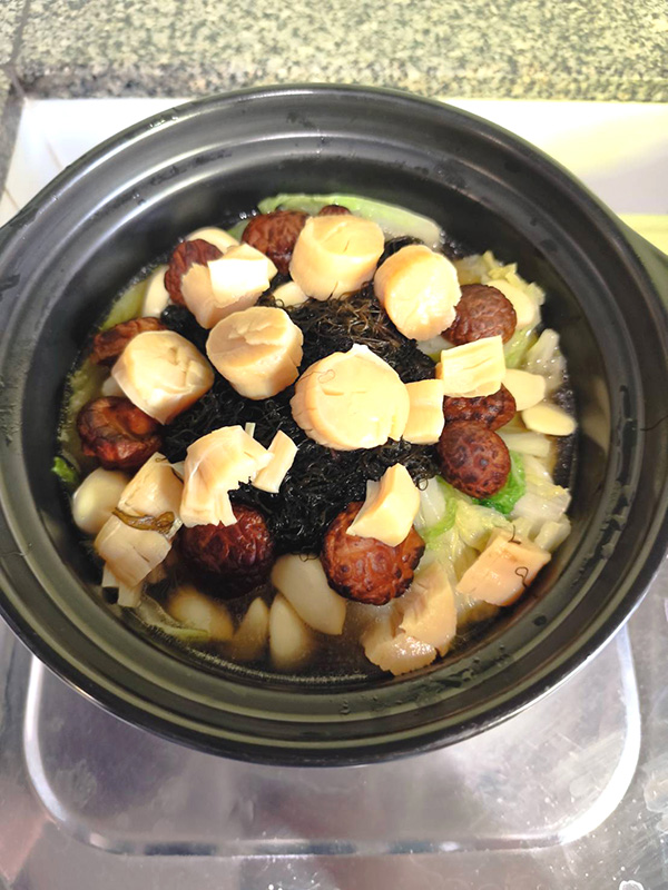 ผักกาดขาวหอยเชลล์อบหม้อดิน เมนูมงคลตรุษจีน เมนูตรุษจีน 2026 อาหารจีน สูตรอาหาร