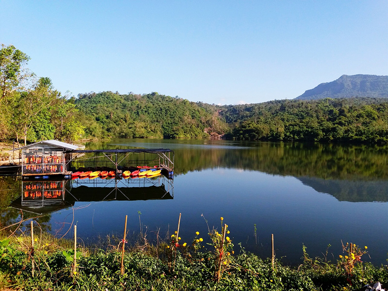 อ่างเก็บน้ำวังบอน นครนายก พายเรือคายัก