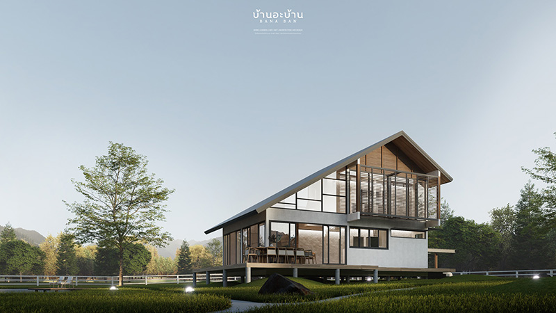 แบบบ้านทรอปิคอล เขาใหญ่