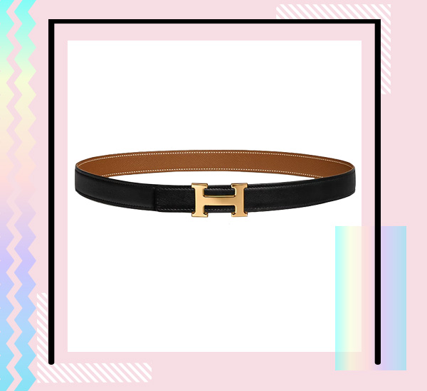 เข็มขัดผู้หญิง Hermes Mini H Belt Buckle & Reversible Leather Strap 24 mm