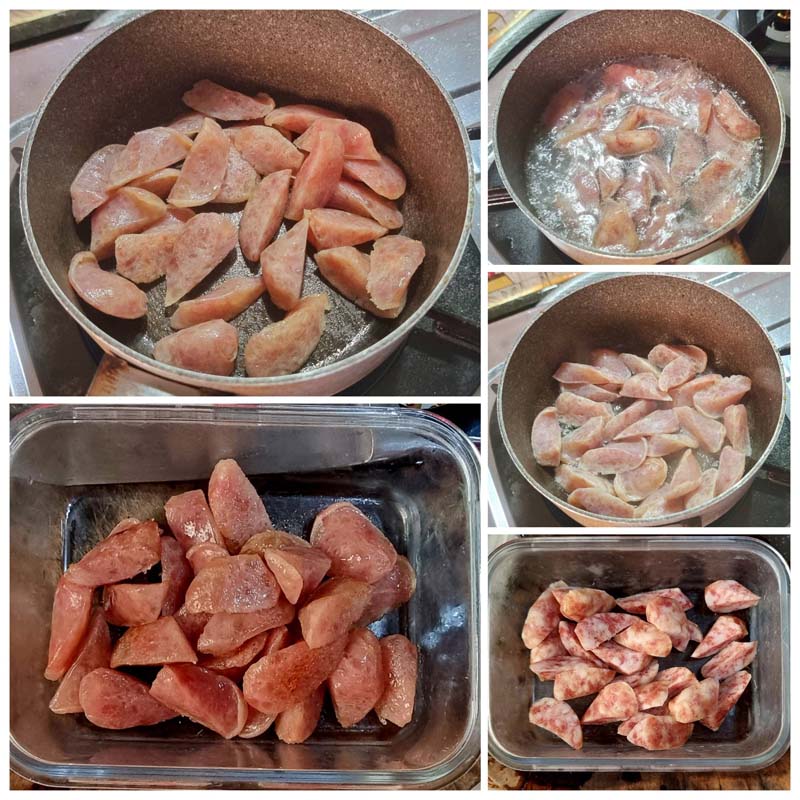 กุนเชียงผัดพริกหยวก