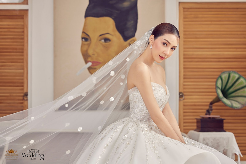 วุ้นเส้น วิริฒิพา ชุดแต่งงาน