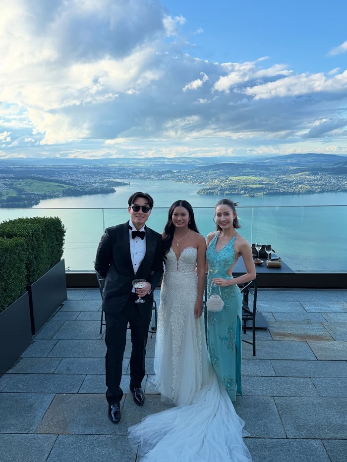 แต้ว ณฐพร ไฮโซณัย ควงคู่ร่วมงานแต่งเพื่อนที่สวิตเซอร์แลนด์