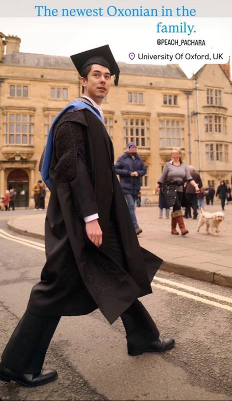 พีช พชร คว้าปริญญาโทใบที่ 2 จาก Oxford