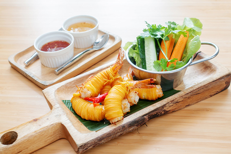 กุ้งสร่ง เมนูอาหารว่าง ของทอด อาหารไทยโบราณ สูตรอาหาร