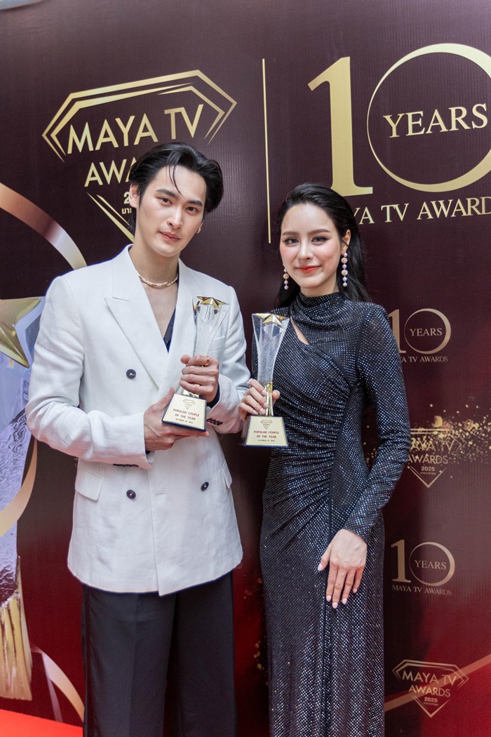 ภณ ณวัสน์ โบว์ เมลดา คว้ารางวัลงาน MAYA TV AWARDS 2025 