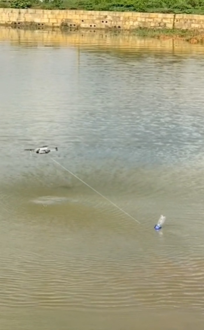 โดรนตกปลา