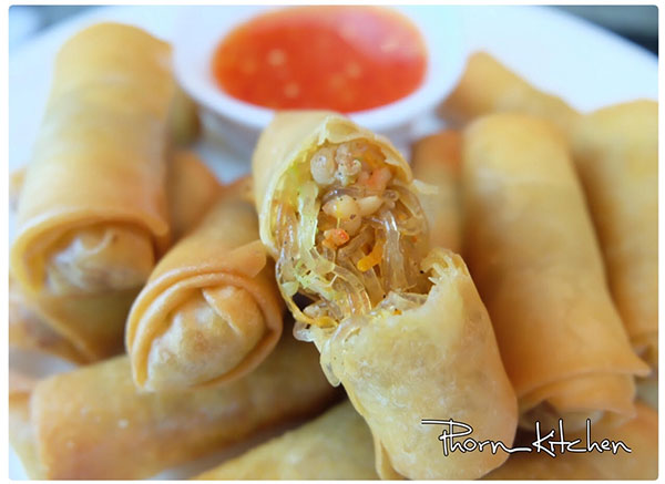 เปาะเปี๊ยะทอดไส้วุ้นเส้นหมูสับ