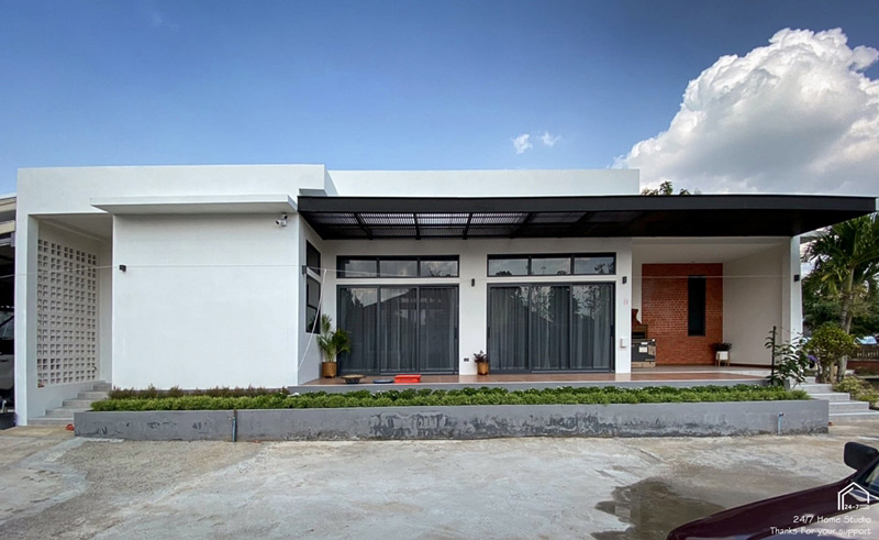 สร้างบ้านชั้นเดียวให้พ่อ-แม่