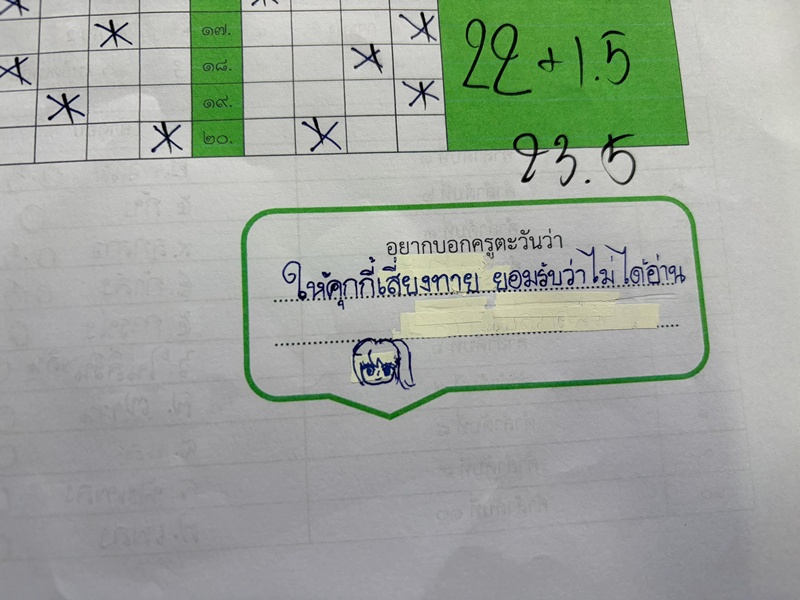 ข้อสอบเด็ก