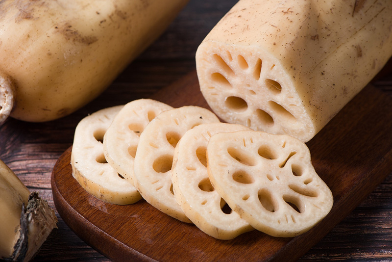 รากบัวสด เมนูแก้ร้อนใน สูตรอาหาร