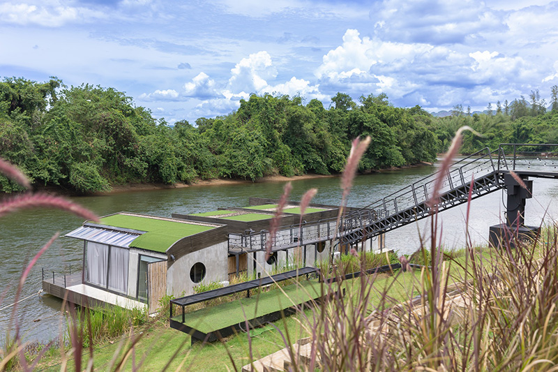 The Tryst River Kwai ที่พักกาญจนบุรีริมน้ำ