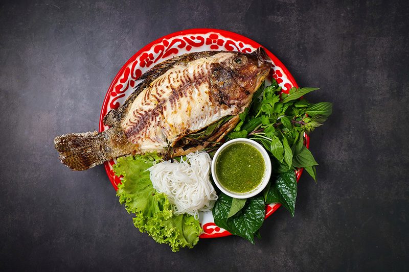 เมนูปลา หมวดเมนูย่างและนึ่ง